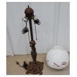 Iron lamp base, deco kitchen shade