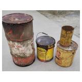 4 oil cans no shipping