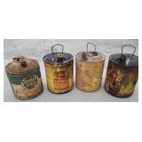 4 oil cans no shipping