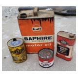 4 oil cans no shipping