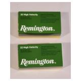 2x$ Remington 22 Long Rifle Cartridges NO