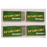 4x$ Remington 22 Long Rifle Subsonic Hollow Point