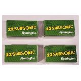 4x$ Remington 22 Long Rifle Subsonic Hollow Point