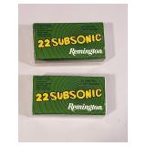 2x$ Remington 22 Long Rifle Subsonic Hollow Point