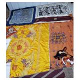 Oriental Linens - towels, scarves, runner, etc.