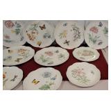 8 Lenox butterfly meadow plates - two sizes