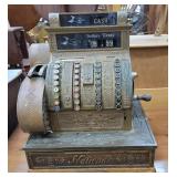 Working Large National brass cash register 21"t