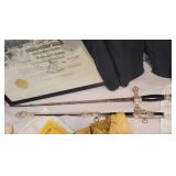 Large lot Masonic/Knights Templars - sword, very