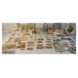 Box Victorian calling cards - some handmade