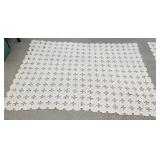 2X$ - PAIR NICE popcorn cluster crocheted twin