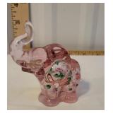 Pink Fenton/Lenox elephant artist signed
