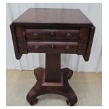 Early Empire era drop leaf sewing stand