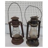 2 barn lanterns