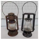 2 barn lanterns