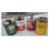 4 oil cans