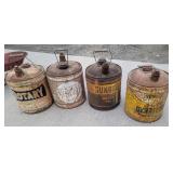 4 oil cans