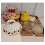 Box vintage glass lamp shades