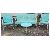Nice 4pc glider/chairs/table porch set