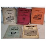 5 Oliver and Allis Chalmers equipment manuals