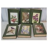 Set 6 little nature library books - animals,