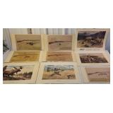 9 Remington gun unframed lithos