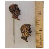 To Abraham Lincoln stick pins