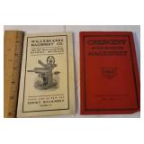 2 woodworking machinery catalogs - crescent and