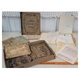 Box early music books and estate letters about