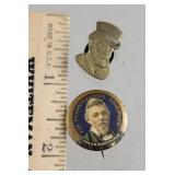 2 pins - pennypacker for PA governor & ??