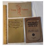 3 catalogs - Trump turbines, Foley Saw and knife