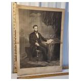 Proof Print - Abraham Lincoln - signing the