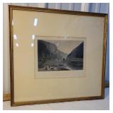 Early engraving - Delaware water Gap - sorry