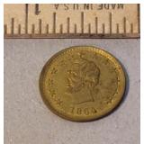1864 Lincoln OK token campaign -