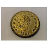 1864 freedom Lincoln campaign token