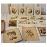 Box Victorian cards - incl Cat photo
