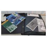 Thick album of travel related souvenirs