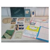 Box advertising - vogue wallpaper, Esso, Dodge,