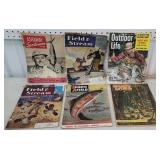 6 outdoor sports magazines 40s-60s