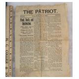 Johnstown Flood 1889 EXTRA - The Patriot - Cuba NY
