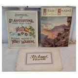 3 early travel brochures - St. Augustine, DeLand,