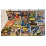 Box of old popular science magazines