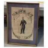 Large Abraham Lincoln Pen & ink engraving