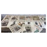 15 Saturday Evening Post magazines from 1904 &