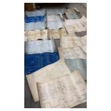 THICK stack of Pennsylvania Railroad blueprints