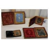 4 photos daguerreotypes