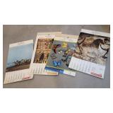 4 large Kost tire/Michelin calendars