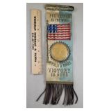 McKinley / Hobart victory is ours button / ribbon