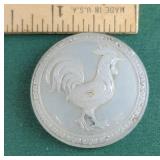 Rooster political button?? Roosevelt???