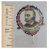 Admiral Dewey stick pin