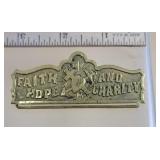 Faith hope and charity pin- political - Freemason